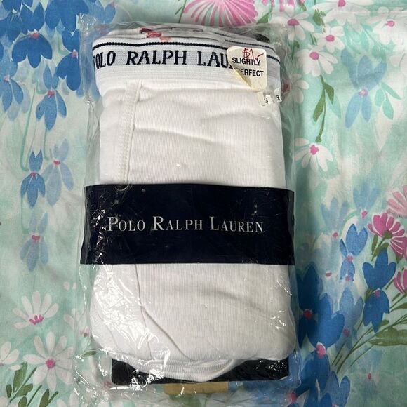 Polo Ralph Lauren Classic Mid Rise Brief 3 Pack White *SLIGHTLY IMPERFECT* - Picture 2 of 5